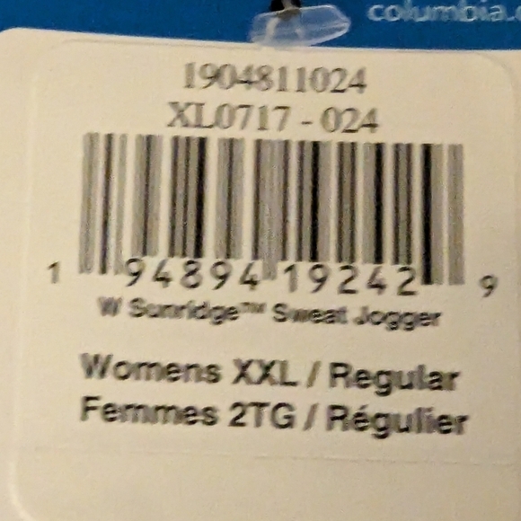 Columbia Women's Sunridge Sweat Jogger Pants XXL Grey NWT - Picture 5 of 12